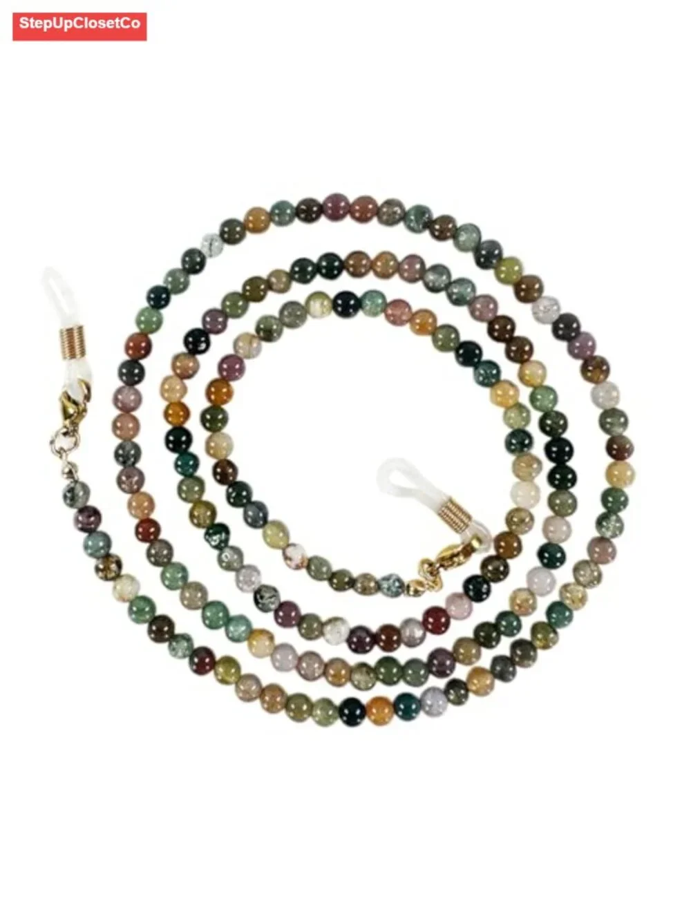 Natural Stone Beaded Eyeglass Chain Glasses Retainer Lanyard 29